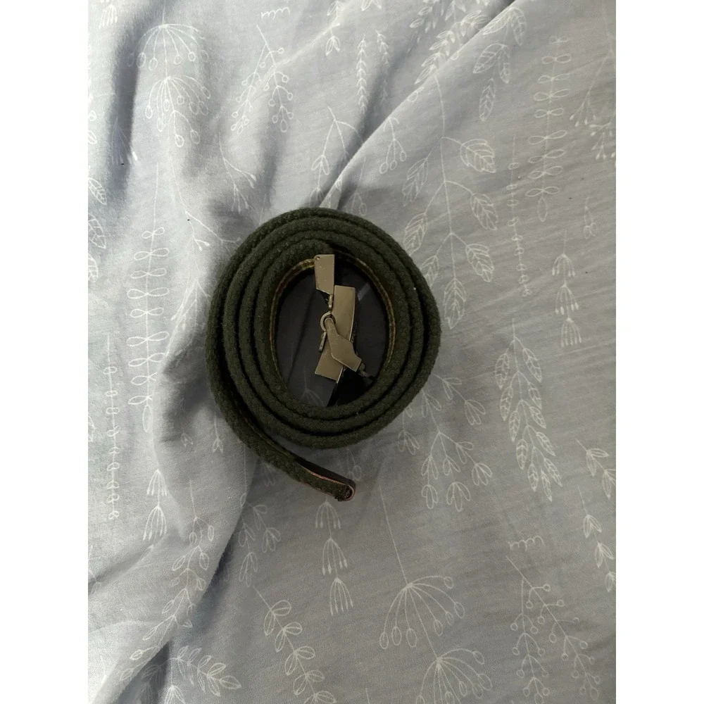 Jeep Canvas Belt Olive Green 40 Inch Striped Webbing Free Knight Star Buckle